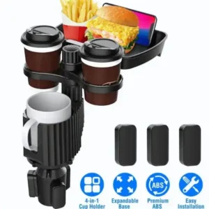 4-in-1 Car Cup Holder / Food Tray
