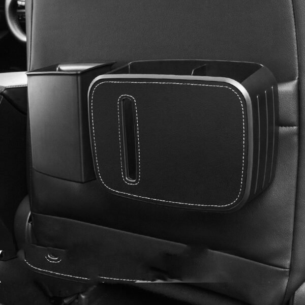 Smart Waterproof Car Trash Can & Organizer with Lid