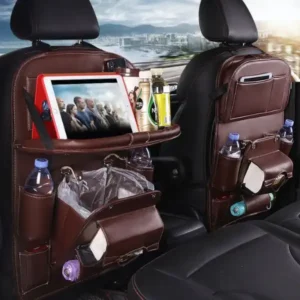 Back Seat Leather Car Storage Bag Waterproof Car Organizer