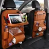 Back Seat Leather Car Storage Bag Waterproof Car Organizer