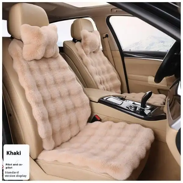 Bubble Velvet Car Seat Cushion