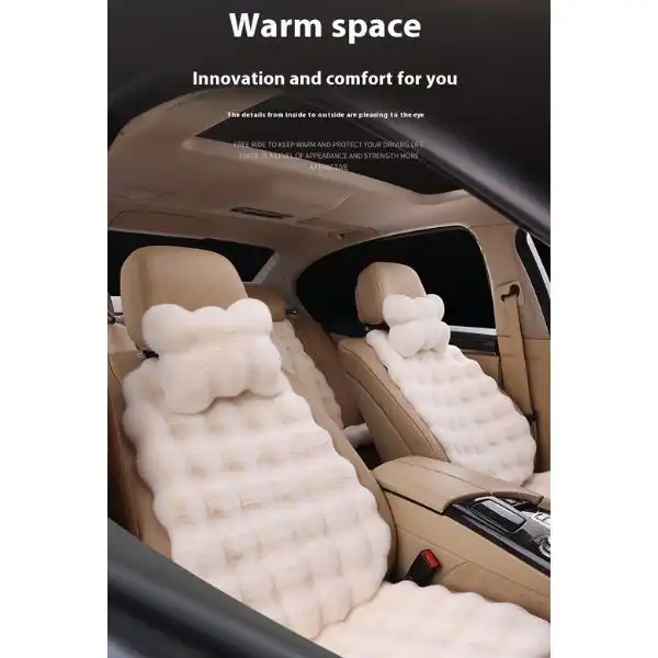 Bubble Velvet Car Seat Cushion