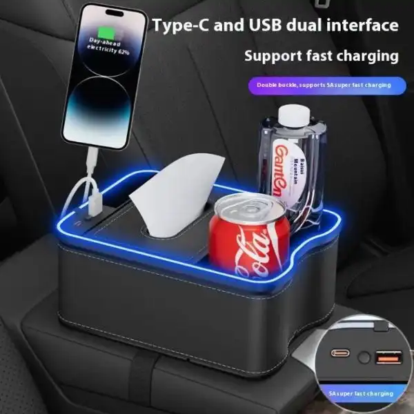 Car Armrest Multifunctional Storage Box