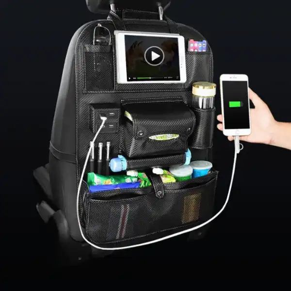 Car Backrest Multifunctional Storage Bag