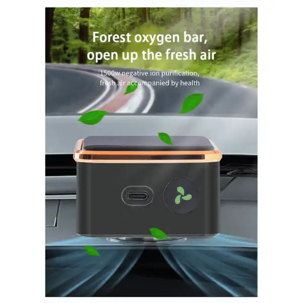 Car Mounted Solar Powered Air Purification Device