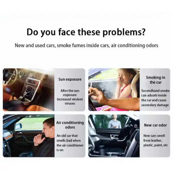 Car Mounted Solar Powered Air Purification Device