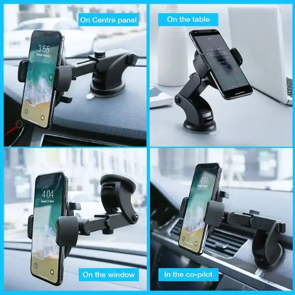 Car Phone Holder Long Rod 360 Rotation