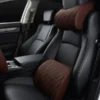 Car Seat Neck Headrest, Backrest Leather Cushion
