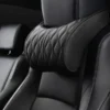 Car Seat Neck Headrest, Backrest Leather Cushion