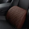 Car Seat Neck Headrest, Backrest Leather Cushion