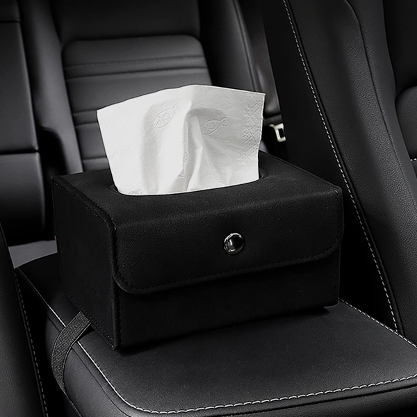 Stylish Hanging Car Tissue Box for Armrest or Console