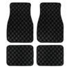 Checkerboard Car Foot Dustproof Universal Mat
