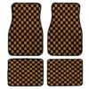 Checkerboard Car Foot Dustproof Universal Mat