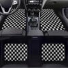 Checkerboard Car Foot Dustproof Universal Mat