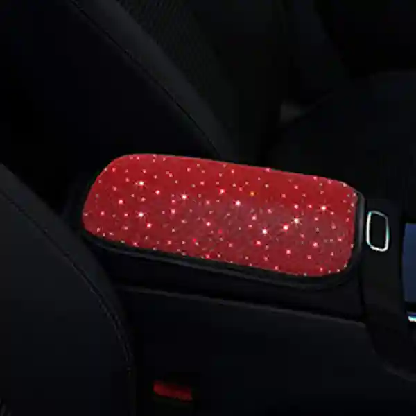 Dazzling Rhinestone Car Steering Wheel Cover, Gear Cover, Armrest Mat Set