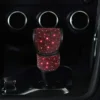 Dazzling Rhinestone Car Steering Wheel Cover, Gear Cover, Armrest Mat Set