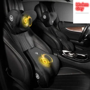Electric HeadrestBackrest Car Seat Massage Pillow Automotive Back Support