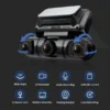 Hainatech 360 Degree View 4 Channel Dash Cam, Free 128G Card