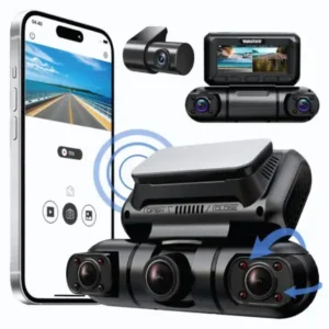 Hainatech 360 Degree View 4 Channel Dash Cam, Free 128G Card