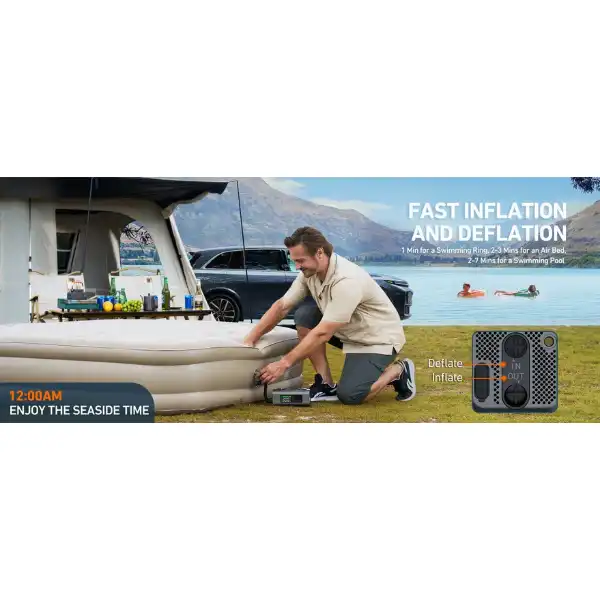 Jump Starter with Air Compressor and Air Pump