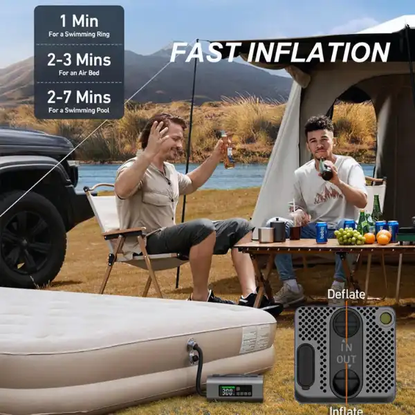 Jump Starter with Air Compressor and Air Pump