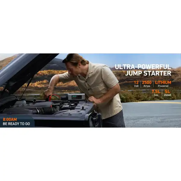 Jump Starter with Air Compressor and Air Pump