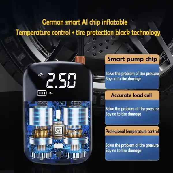 Wireless Car Air Compressor Electric Tire Inflator