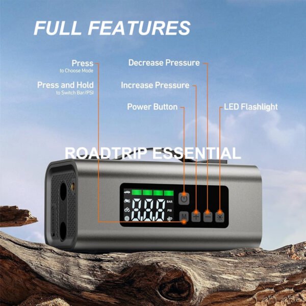 Jump Starter with Air Compressor and Air Pump