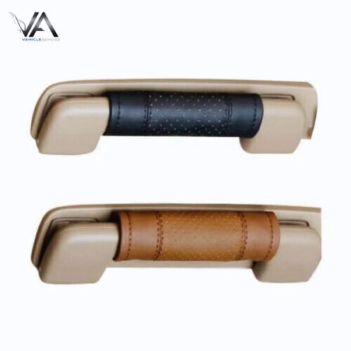 2pcs Universal Car Accessories Faux Leather Door Handle Cover Soft Car Handle (4) Car Door Handle Cover