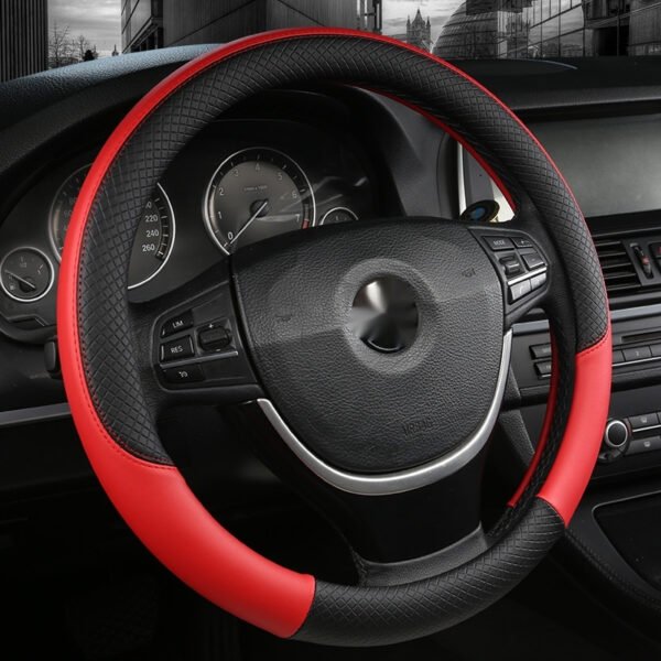 45de2c33-029d-48e4-bb8f-4e53096d07d0_fine-1.jpeg Car Steering Wheel Cover Leather Summer Four Seasons Steering Wheel Cover Breathable Thousand Models