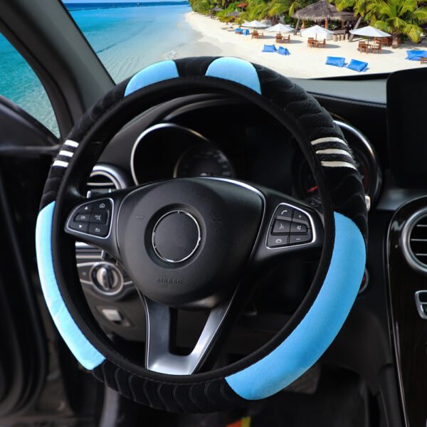 Comfortable Soft Plush Car Ornament Without Inner Ring Steering Wheel Cover