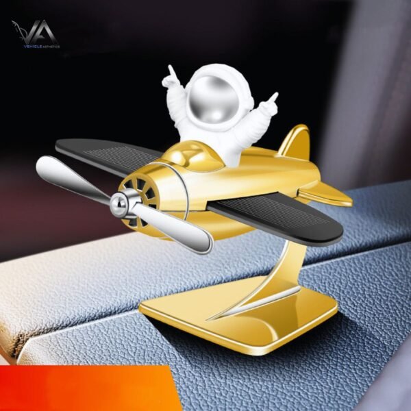 Car Astronaut Solar Airplane Aromatherapy Ornament (3) Car Aromatherapy Diffuser
