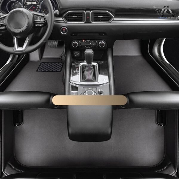 Car Full Surround Premium Leather Carpet Floor Mat (2) Premium Leather Car Mats