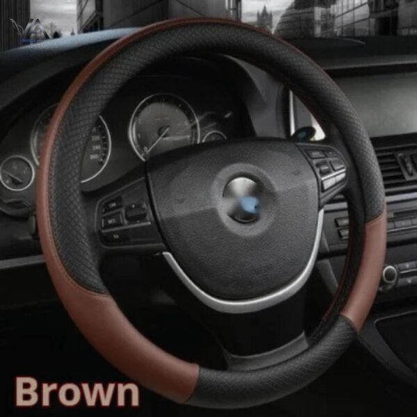 Car Steering Wheel Cover Leather Summer Four Seasons Steering Wheel Cover Breathable Thousand Models (6) Universal Fit Car Cover