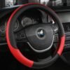Car Steering Wheel Cover Leather Summer Four Seasons Steering Wheel Cover Breathable Thousand Models (8) All-Season Car Cover