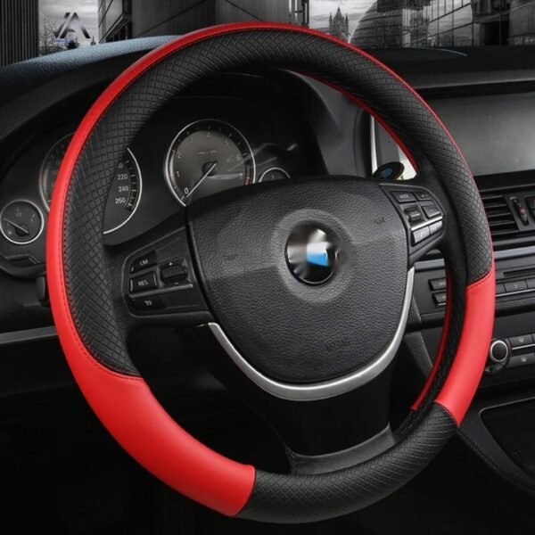 Car Steering Wheel Cover Leather Summer Four Seasons Steering Wheel Cover Breathable Thousand Models (8) All-Season Car Cover