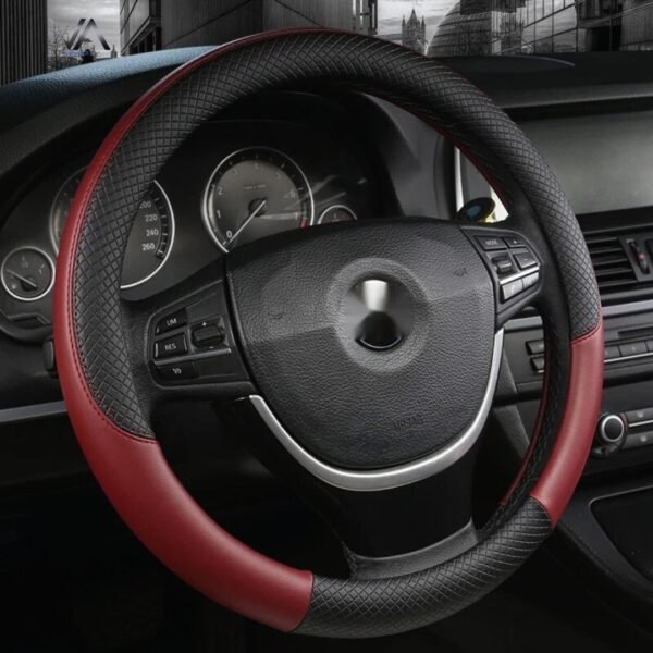 Car Steering Wheel Cover Leather Summer Four Seasons Steering Wheel Cover Breathable Thousand Models (9) Breathable Steering Wheel Cover