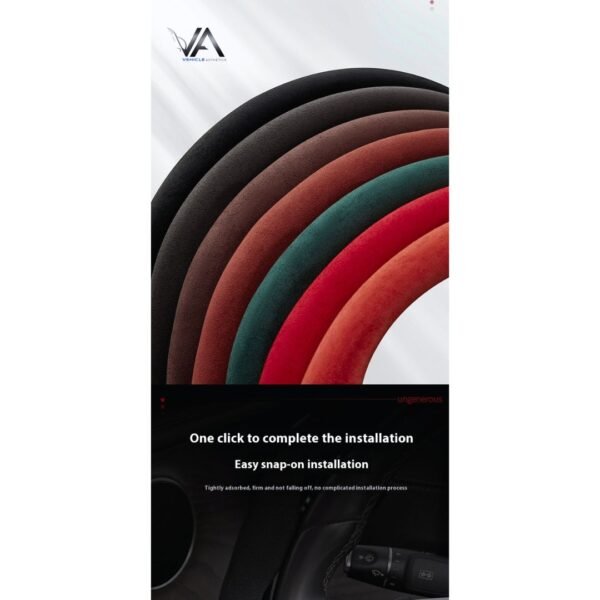 Steering Wheel Cover Suede Four Seasons Universal (3) Suede Car Accessory