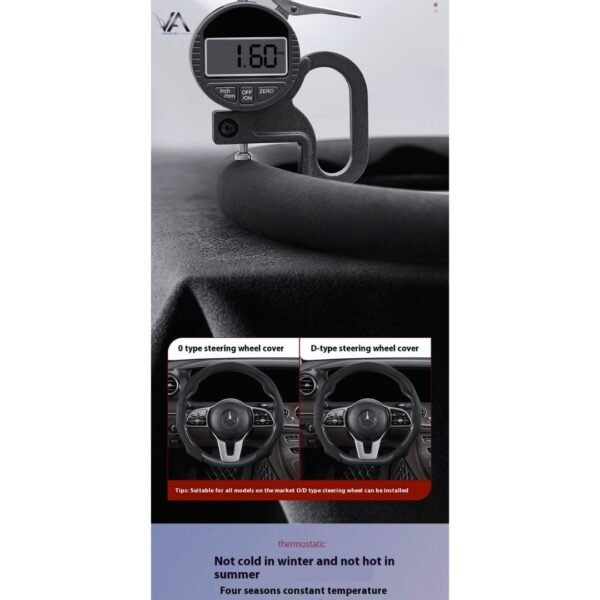 Steering Wheel Cover Suede Four Seasons Universal Suede Steering Wheel Cover